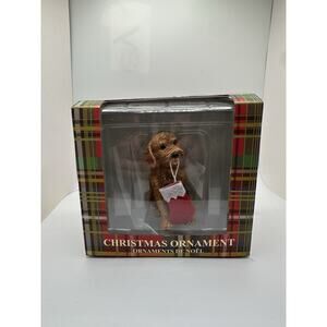 Sandicast Goldendoodle Christmas Ornament Brown Stocking Sandra Brue
